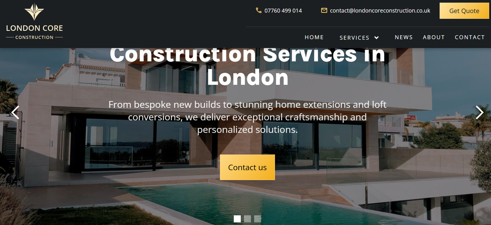 London core construction