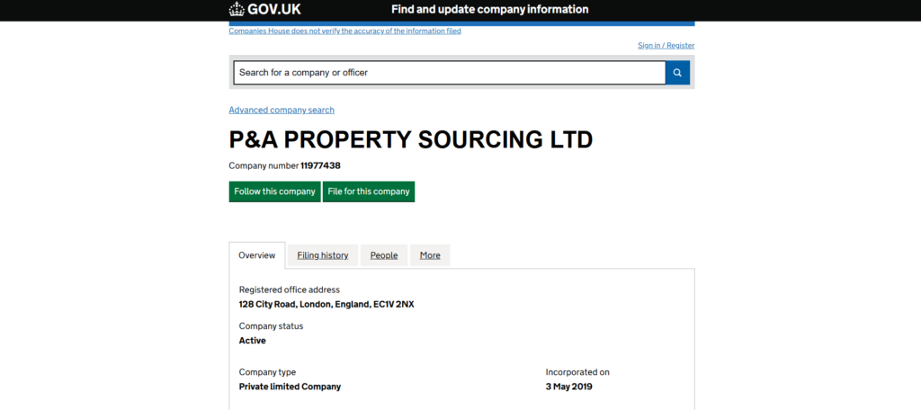5. P&A Property Sourcing
