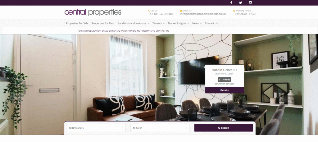 9. Central Properties Leeds