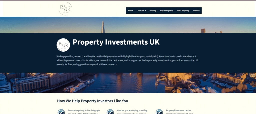 3. Property Investments UK